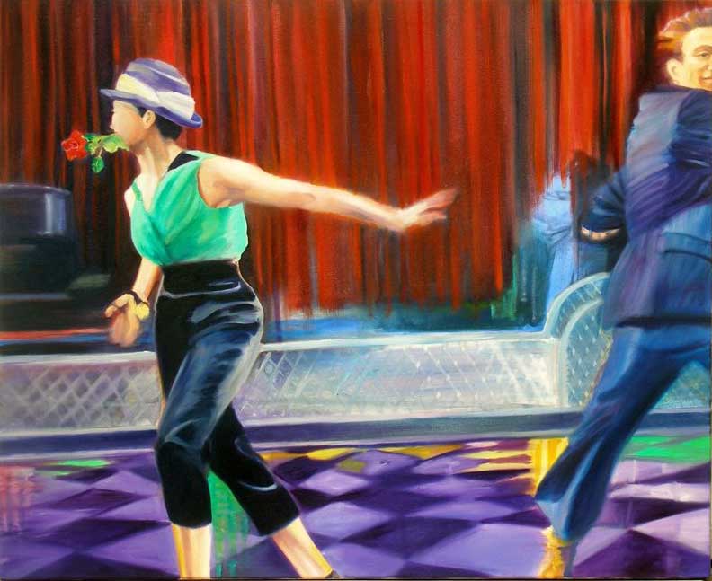 Dancing to Sinatra  36x44